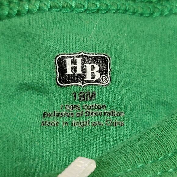 HB Infant Green St. Patrick's Day Shamrock Dress - Size 18M - Picture 3 of 4